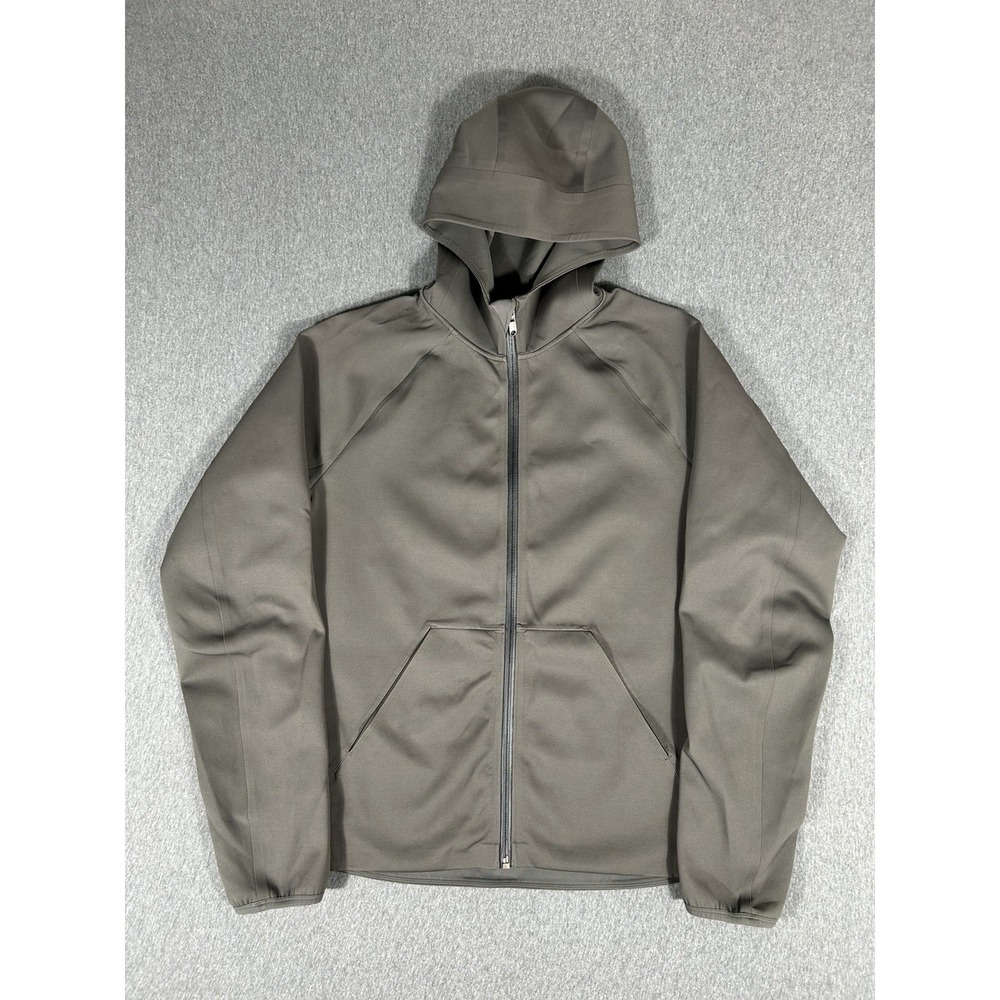 Lululemon Full Zip Hoodie Men's L Olive Black Colorblock Athletic Jacket